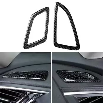 Клейкая наклейка на вентиляционное отверстие для интерьера автомобиля для Honda Civic 2016-2019 чёрный