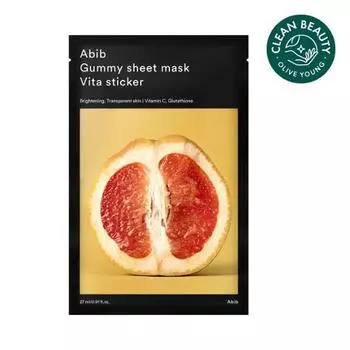 [Клейкая отбеливающая маска с эффектом сияния] Aviv Gum Scab Sheet Mask Vita Sticker 1 Sheet, корейская маска в упаковке