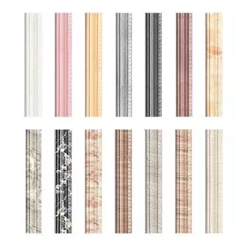 Клейкая пена молдинг отделка 3D тиснение 2.3M многофункциональный самоклеящийся настенный отделочный плинтус бордюр декор наклейка настенный декор