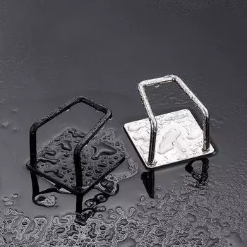 Клейкая прочная настенная вешалка, крючок, держатель губки для раковины, сушилка для слива, органайзер серебряный