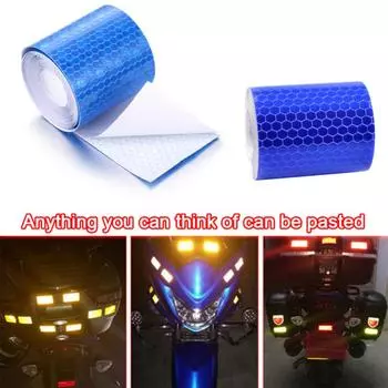 Клейкая Светоотражающая Лента Супер Прочная Автомобильная Наклейка На Отражатель Предупреждение Безопасности Автомобильная Наклейка Мотоциклетные Наклейки Клейкая Лента Для Автомобиля