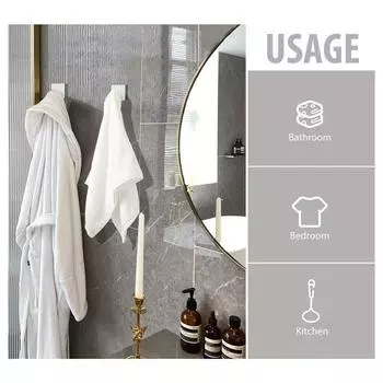 Клейкие настенные крючки, установленные на дверном ключе, тканевое пальто, вешалка для халата в ванной комнате, стойка для кухонной фурнитуры, полка для сумки, крючок-органайзер для подвешивания