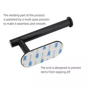 Клейкий держатель для туалетной бумаги без перфоратора, органайзер для настенного крепления, для хранения на кухне и в ванной, без сверла, диспенсер для салфеток