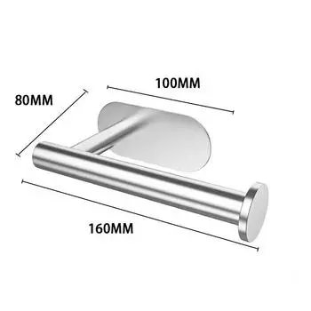 Клейкий держатель для туалетной бумаги, органайзер, настенное крепление, подставка для хранения, кухня, ванная комната, без дрели, диспенсер для салфеток, полотенец, нержавеющая сталь