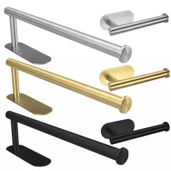 Клейкий держатель для туалетной бумаги, органайзер, настенное крепление, подставка для хранения, кухня, ванная комната, без дрели, диспенсер для салфеток, полотенец, нержавеющая сталь