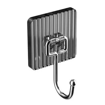 Клейкий крючок без дырокола, крепкий самоклеящийся держатель, бесшовный настенный крючок для кухни и ванной, серый зелёный