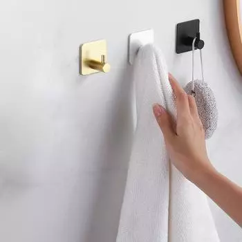 Клейкий настенный крючок Настенная вешалка для пальто Крючки для полотенец Вешалка для ванной Наклейки Наклейка на стену для полотенец Одежда Сушилка для хранения ключей