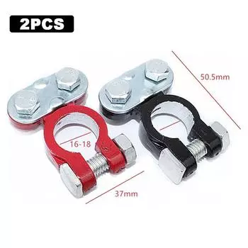 Клемма автомобильного аккумулятора 12 В 24 В, зажимная головка сваи, соединительная стойка для столба, прочный зажим, клеммная головка сваи для автомобиля, лодки, грузовика