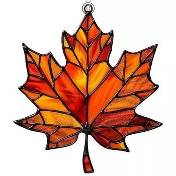 Кленовый акриловый диск подвеска настенное украшение настенное украшение на дверь праздничное украшение One Size