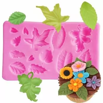 Кленовый лист розы, силиконовые формы для торта, инструменты для украшения торта, формы для шоколадных конфет, клейкая паста