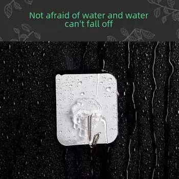 «Клеящаяся настенная вешалка для кухни»: Бесшовный крючок для пальто и шапок без сверления Single Pack