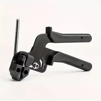 Клещи для кабельных стяжек из нержавеющей стали, самоблокирующиеся ножницы по металлу, автоматический инструмент для резки ремней, щипцы для быстрой и легкой затяжки кабельных стяжек для крепления и обрезки чёрный