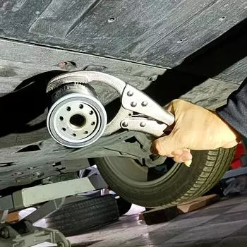 Клещи для масляного фильтра Регулируемый ключ для масляного фильтра с антифрикционной ручкой Губка с сильным крутящим моментом Ключи для масляного фильтра Инструмент для снятия серебряный