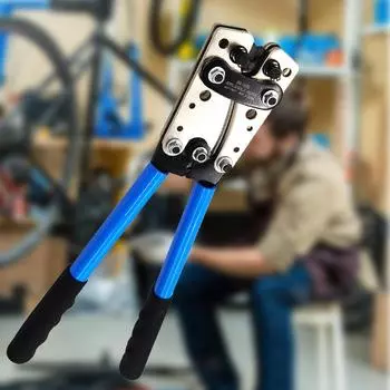 Клещи для обжима наконечников кабелей HX-50B с большим медно-алюминиевым наконечником, набор для резки кабеля, обжимные клещи