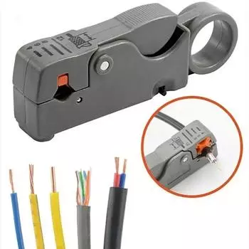 Клещи для зачистки проводов Инструменты для удаления ржавчины Шестигранный ключ Аксессуары Изолированный электрический прямой Стриппер из нержавеющей стали синий