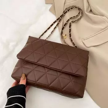 Клетчатая искусственная кожа женская сумка через плечо с цепочным ремнем сумки через плечо для женщин модные дизайнерские сумки женские сумки-мессенджеры