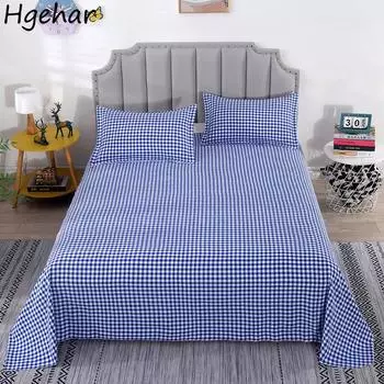 Клетчатая кровать, плоские простыни, домашний текстиль, современное односпальное покрывало размера «queen-size», постельное белье, щетка, дышащий чехол для матраса с защитой от клещей 110x210cm