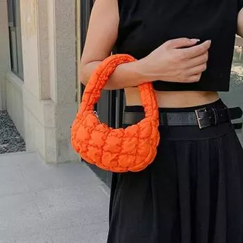 Клетчатая сумка Cloud, стильная складная элегантная минималистичная женская модная сумка для поездок на работу, женские аксессуары розовый