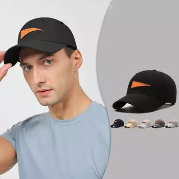 Клетчатая вышивка, быстросохнущая дышащая бейсболка для мужчин и женщин, уличная солнцезащитная кепка чёрный