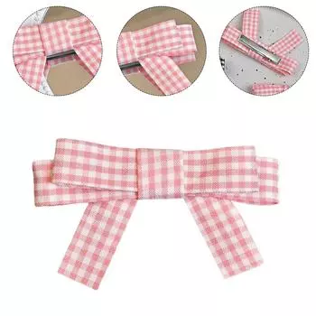 Клетчатый бант Элегантный стиль 2000-х годов Боковая заколка-бант Заколка для волос Милые девушки Сказочный бант Стиль Клетчатый бант Balletcore синий