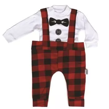 Клетчатый комбинезон Badi Salopet для мальчика