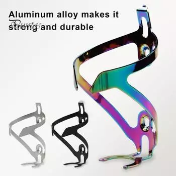 Клетка для бутылки с водой на велосипеде, легкий алюминиевый сплав, универсальный горный велосипед, дорожный горный велосипед, держатель для стакана с водой, стеллаж для хранения, велосипедные аксессуары чёрный