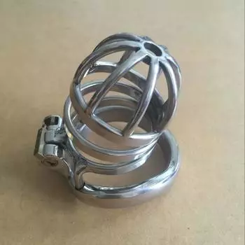 Клетка для члена, мужское устройство целомудрия из нержавеющей стали с замком Stealth Lock, пояс верности с кольцом для пениса, пояс верности S032 40mm ring