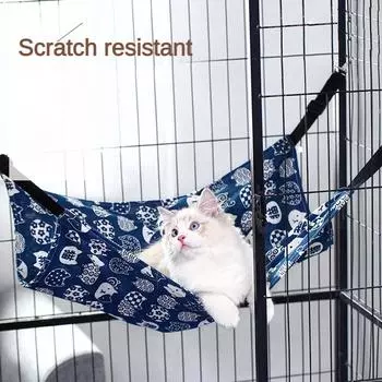 Клетка для гамака для кошек, гамак для кошек, подвесная корзина, подвесное гнездо для кошек, качели для кошек, подвесная кровать, подвесное гнездо для домашних животных, четыре сезона 36*38cm жёлтый