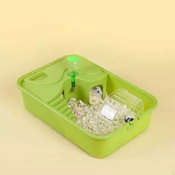 Клетка для хомяка, дышащая, игровой домик для упражнений, дом для мышей и крыс, для песчанок, крыс зелёный