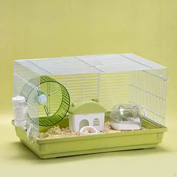 Клетка для хомяка Habitat, дышащая, переносная, для маленьких животных, морских свинок, крыс, сахарных планеров зелёный