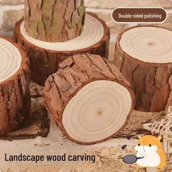 Клетка для хомяка из ели, ландшафтный дизайн с ступенями для лазания, сваями и игрушками-платформами для ограждения Thickness 1.5cm, Diameter 4cm