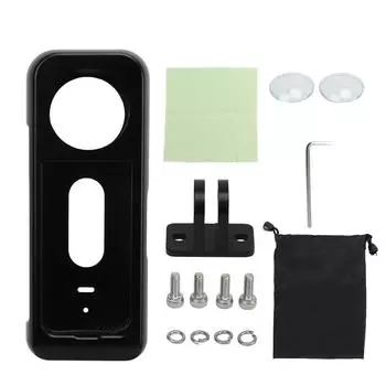 Клетка для камеры из алюминиевого сплава с креплением 1/4 дюйма, металлическая клетка для камеры с крышкой объектива для Insta360 X3