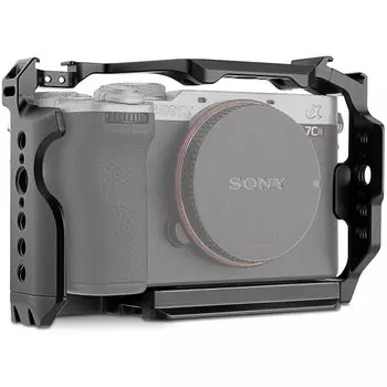 Клетка для камеры LEFTFOTO для Sony A7C II, защитная рама для камеры, совместимая с Arca, стабилизатором DJI RS для видеосъемки в блогах / A7CR, база, -