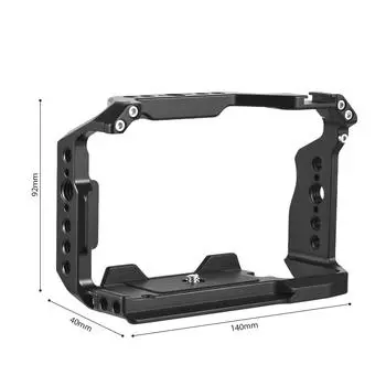 Клетка для камеры с верхней ручкой, алюминиевый сплав, видеоклетка для камеры с креплением «холодный башмак», множество 1/4 дюйма чёрный