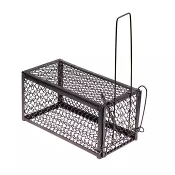 Клетка для ловли мышей Ловушка для грызунов Мышеловка для отлова животных Самоблокирующаяся мышеловка Многоразовая ловушка для ловли крыс Клетка для крыс S