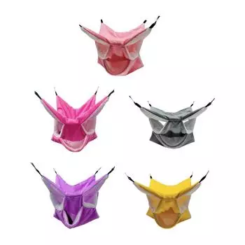 Клетка для маленьких домашних животных, гамак, укрытие, клетка, аксессуары, трехслойный гамак, теплая кровать для хомяка, попугая, хорька, сахарной летяги, белки розы красного