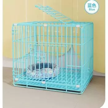 Клетка для маленьких собак, больших и средних собак, клетка для кошек, домашняя плюшевая игрушка для кошек и кроликов с туалетом, толстый домик для домашних животных 35X26X28CM