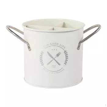 Клетка для палочек для еды, держатель для столовых приборов на столешницу, многофункциональная подставка для столовых приборов Nordic, кухонный органайзер белый