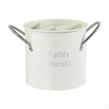 Клетка для палочек для еды, держатель для кухонной утвари, ведро для хранения посуды, подставка для столовых приборов белый