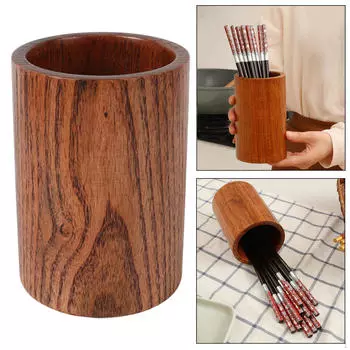 Клетка для палочек для еды кухонная стойка для столовых приборов портативная деревянная большая емкость для хранения декора 8.5x13cm