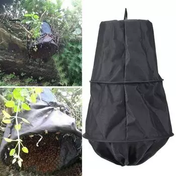 Клетка для пчелиного роя, толстый нейлон, устойчивая к атмосферным воздействиям, водонепроницаемая подвесная петля, дышащая сумка для пчеловодства на открытом воздухе, сотовый чехол, инструмент для пчеловода A