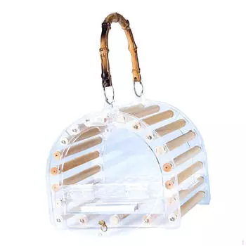 Клетка для переноски птиц Попугайчики Птицы путешествия Дышащий Корелла Акрил для неразлучников Гвинея