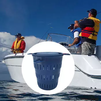 Клетка для приманки, держатель для кормушки, аксессуары, большая емкость, чехол для приманки для литой сети синий