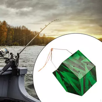 Клетка для приманки для рыбы, держатель для рыболовной приманки, открывающаяся конструкция, портативная кормушка для литья для зелёный