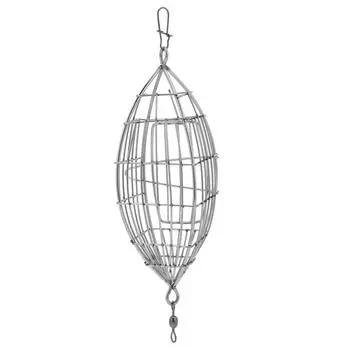 Клетка для приманки из нержавеющей стали, ловушка для карпа, корзина, держатель для кормушки для креветок и крабов Small