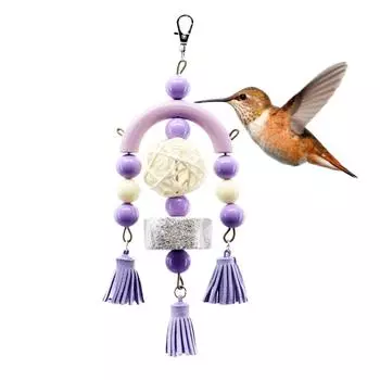 Клетка для птиц, подвесная игрушка для попугаев, птиц, молярная акриловая надежная жевательная акриловая красочная игрушка-попугай, скучная игрушка для птиц розовый