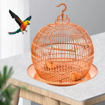 Клетка для птиц сферическая декоративная в европейском стиле прочная вентилируемая клетка для попугаев
