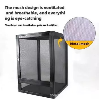 Клетка для рептилий, резервуар для рептилий, переносной ящик для разведения, среда обитания рептилий, воздушные экраны, клетки для перевозки лягушек и домашних животных, бородатые агамовые черепахи