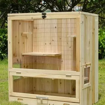 Клетка для шиншилл из цельного дерева пихты, натуральная вилла, бытовая, шкаф для домашних животных, ящик, теплая, зимняя, прохладная, летняя, клетка для лазанья
