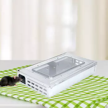 Клетка для захвата живой мыши с прозрачным окном для подвала во дворе